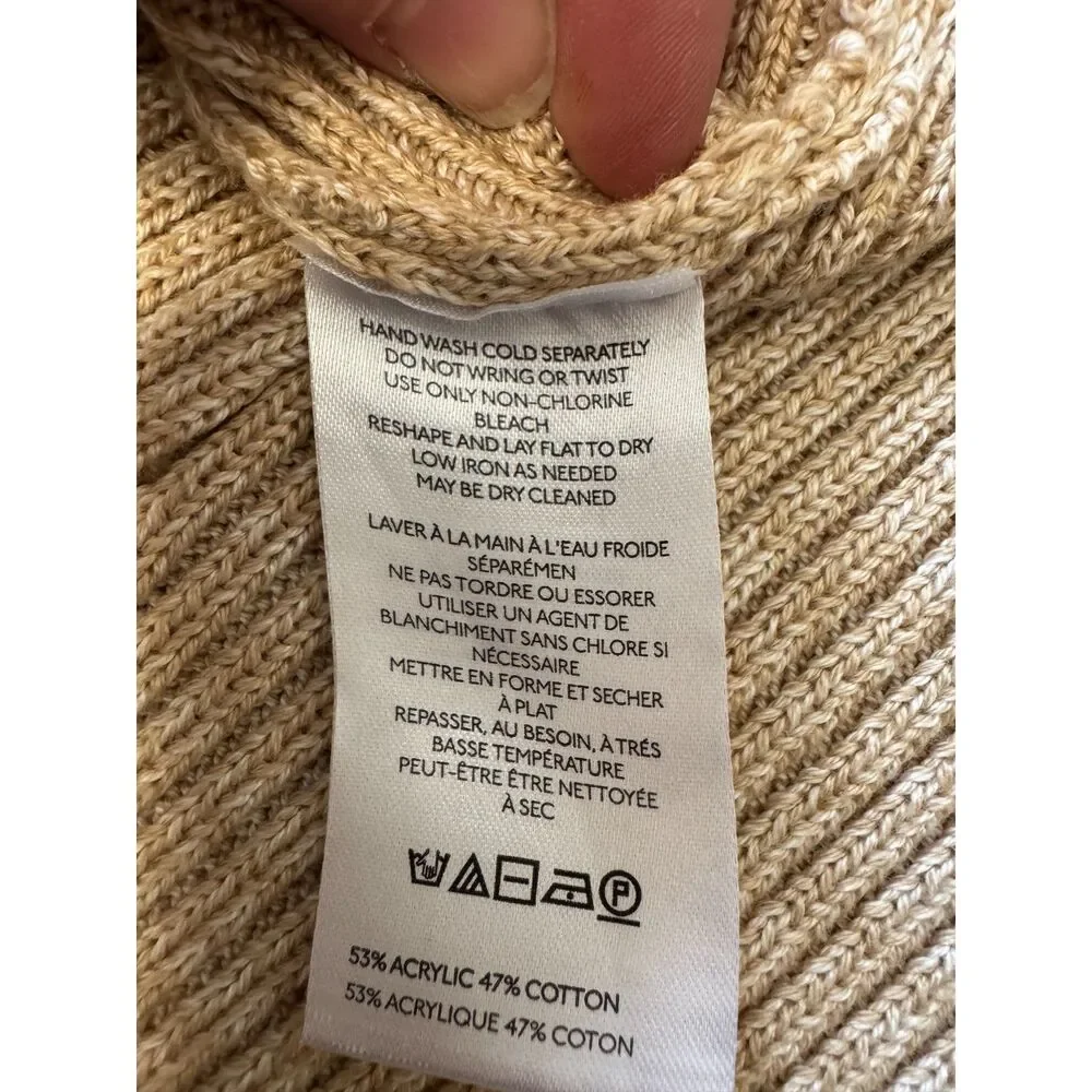 NWT Urban Outfitters Beige Sleeveless Knit Sweater Vest Tank Top Size Small NWT